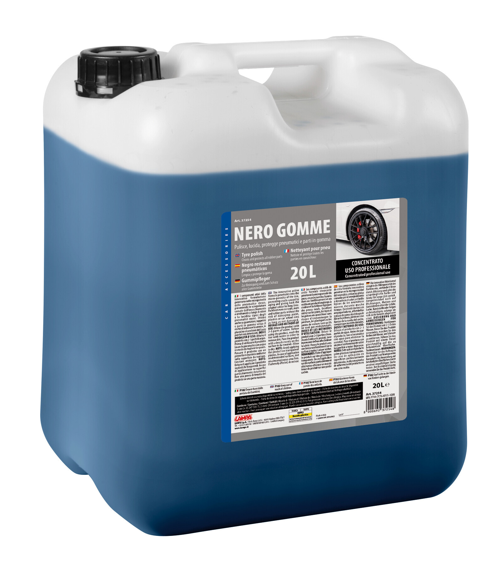 Nero gomme, concentrato - 20 L