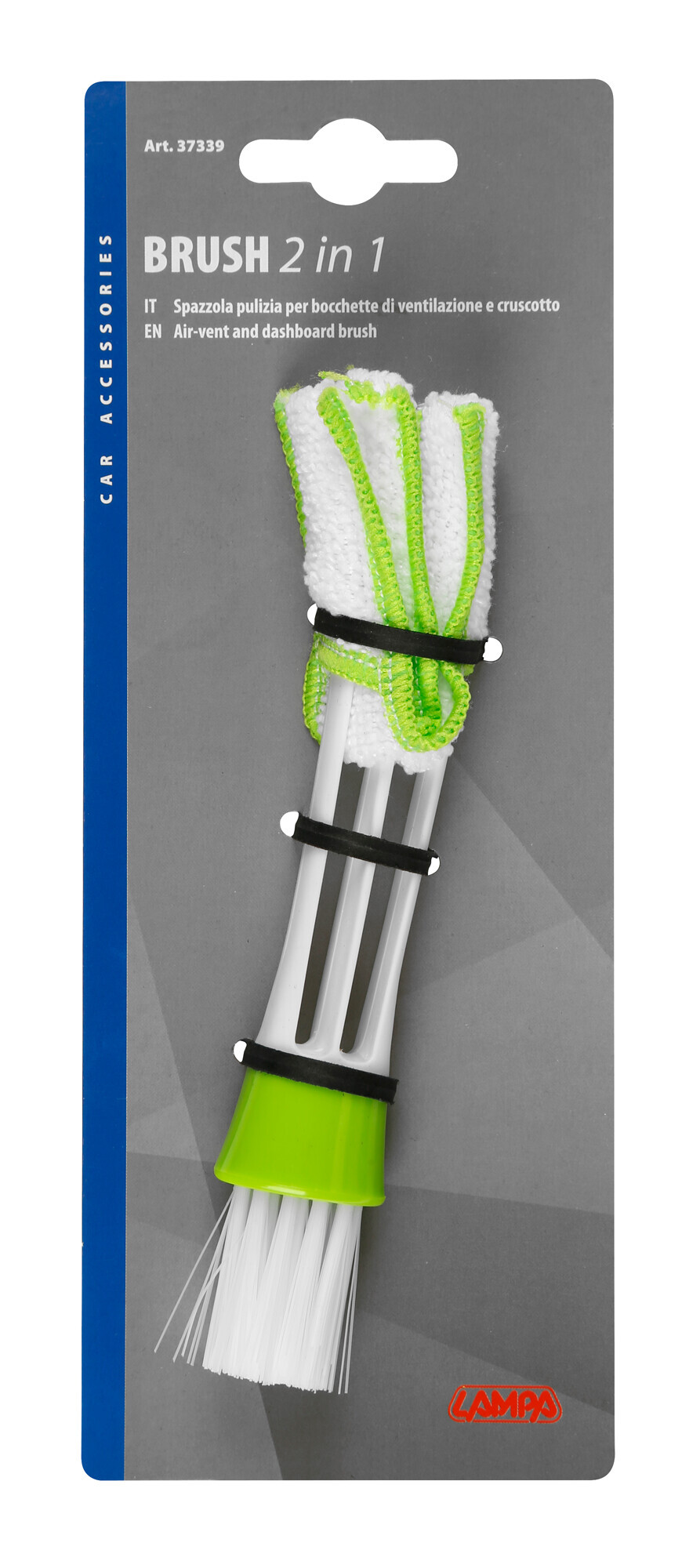 Brush 2 in 1, spazzola pulizia per bocchette di ventilazione e cruscotto - immagine 4