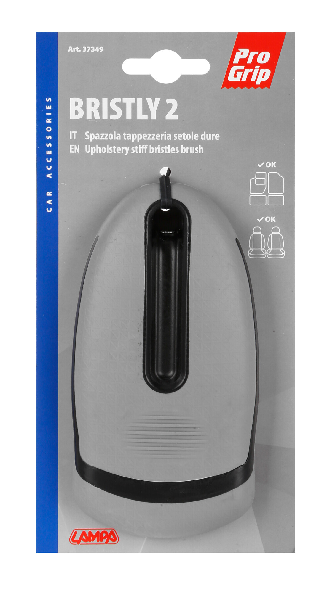 Bristly 2, spazzola tappezzeria per sedili, tappeti, moquette - immagine 3