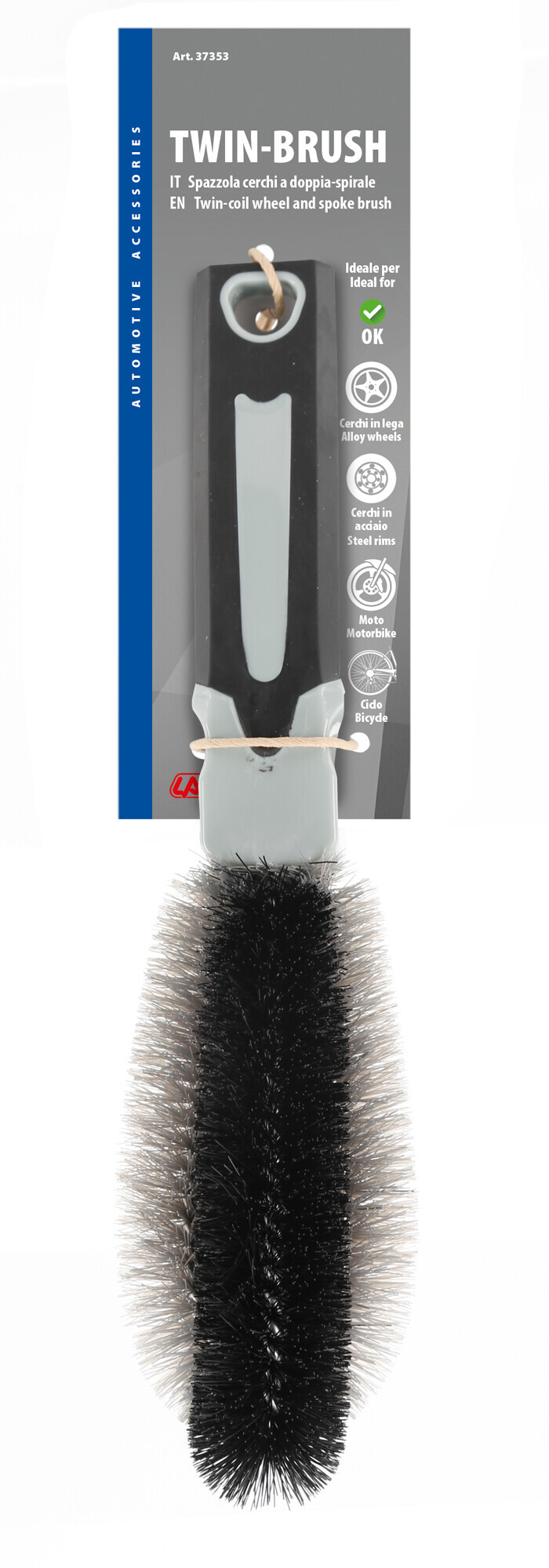 Twin, spazzola doppia-spirale - 29 cm - immagine 3