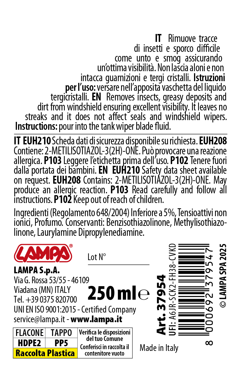 Liquido lavavetro estivo profumato, pronto all'uso - Lavanda - 250 ml - immagine 2