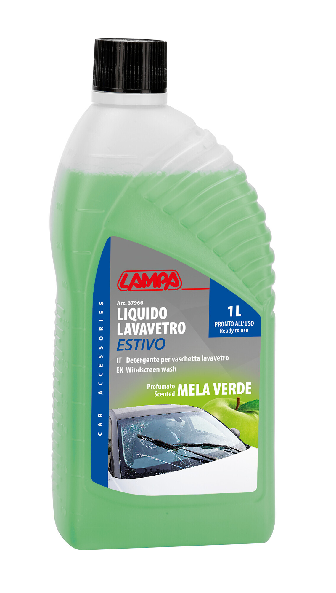 Liquido lavavetro estivo profumato, pronto all'uso - Mela Verde - 1000 ml 1 Liquido lavavetro estivo profumato, pronto all'uso - Mela Verde - 1000 ml