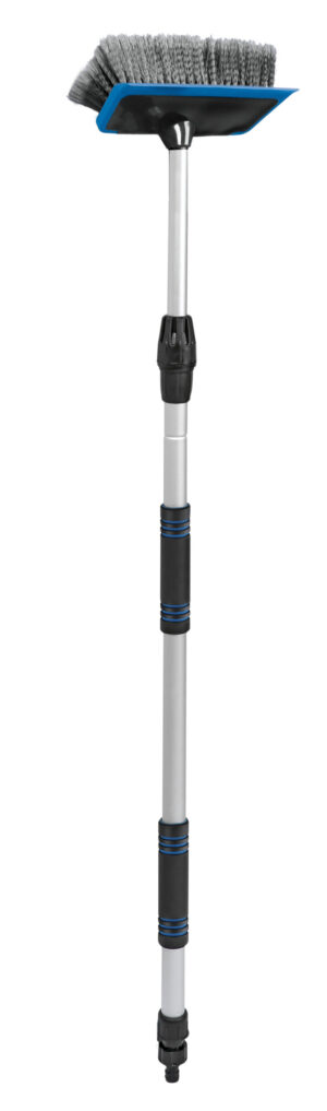 Set idrospazzola con manico telescopico, innesto a vite