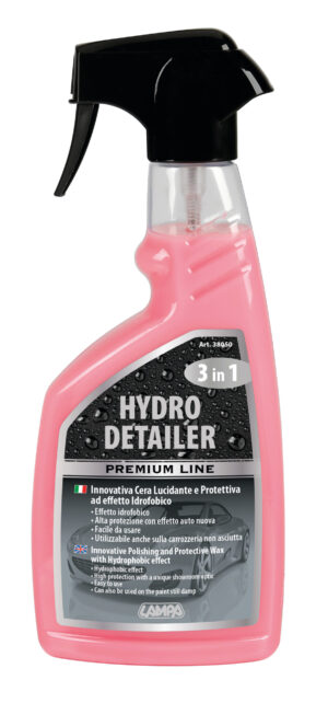 Hydro Detailer, innovativa cera lucidante e protettiva ad effetto idrofobico - 500 ml