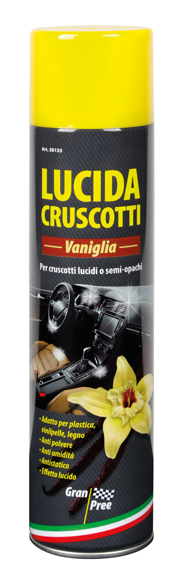 Gran Pree, lucida cruscotti - 400 ml - Vaniglia