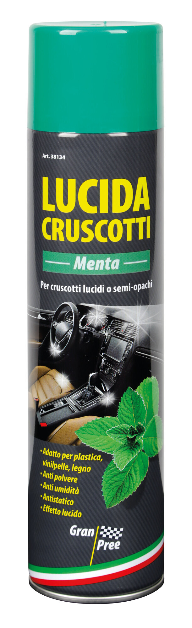 Gran Pree, lucida cruscotti - 400 ml - Menta