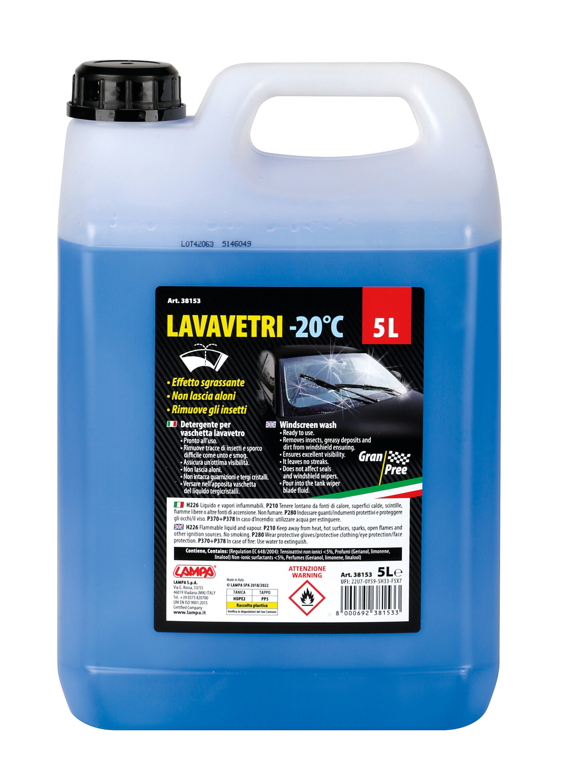 Gran-Pree, liquido detergente cristalli (-20°C) - 5000 ml