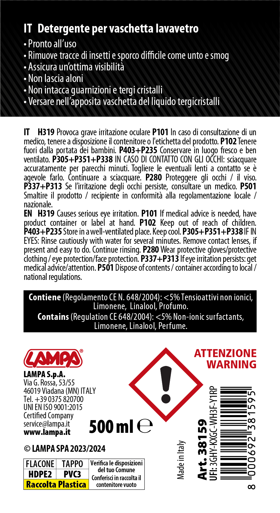 Gran-Pree, liquido detergente cristalli (-20°C) - 500 ml - immagine 2