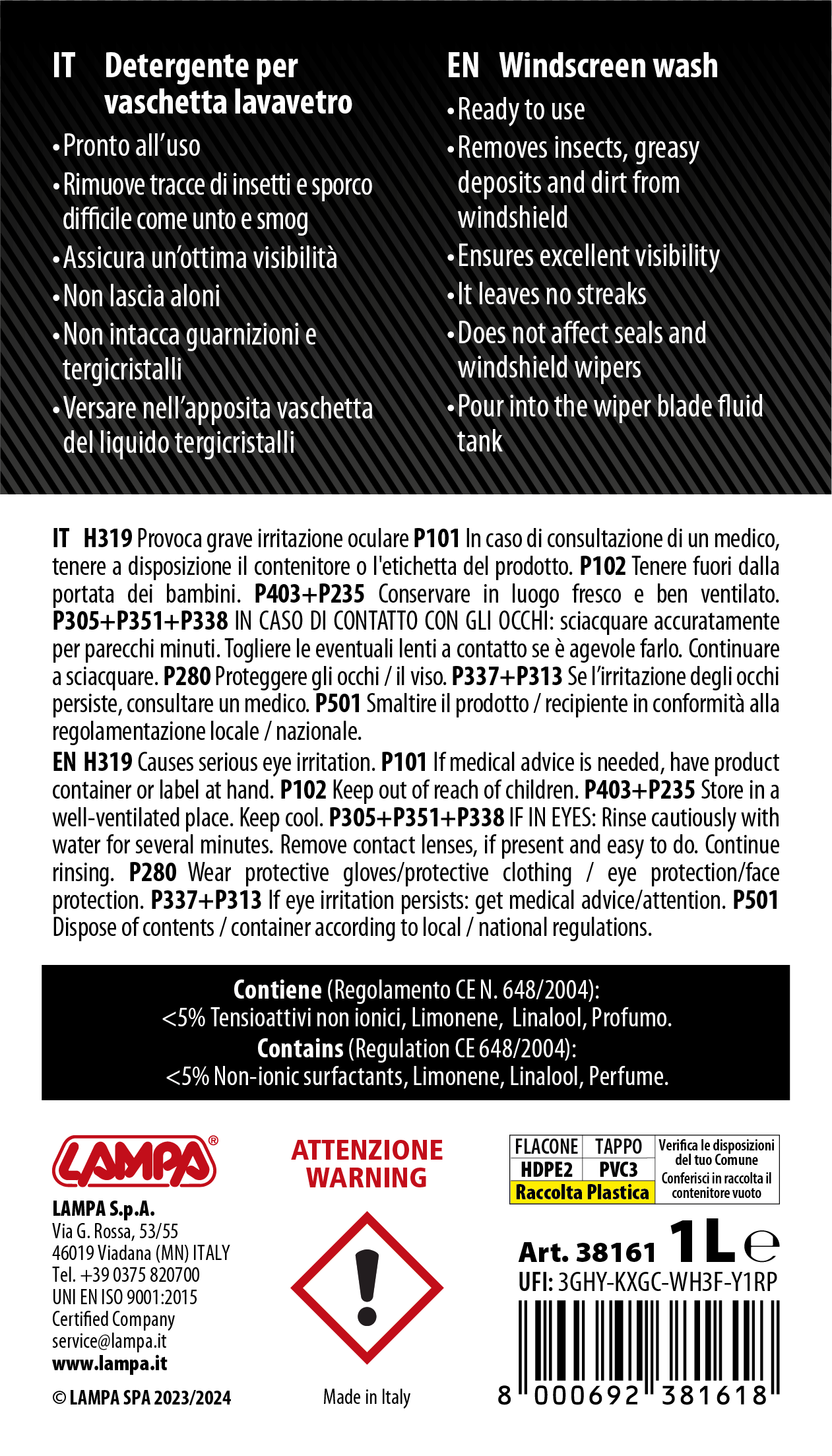 Gran-Pree, liquido detergente cristalli (-20°C) - 1000 ml - immagine 2