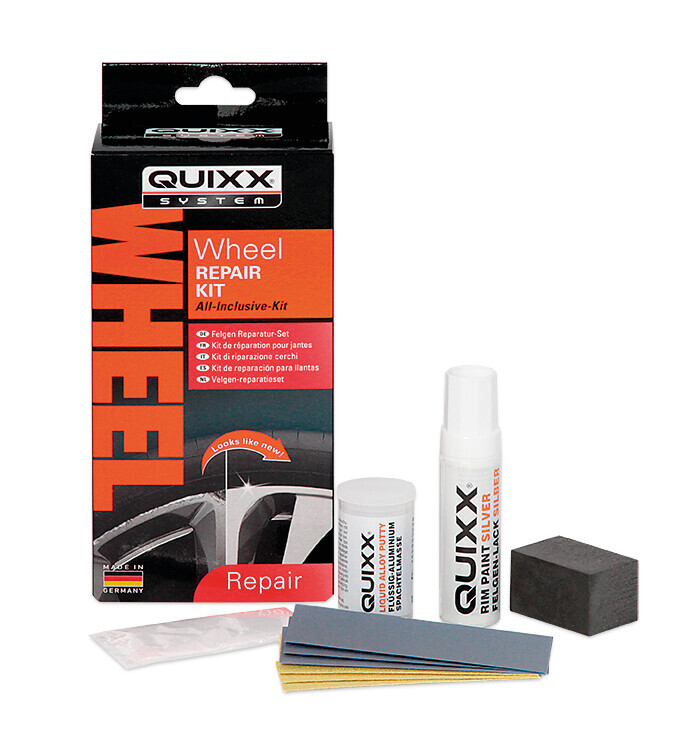 Quixx, kit riparazione cerchi in lega - Argento - immagine 2