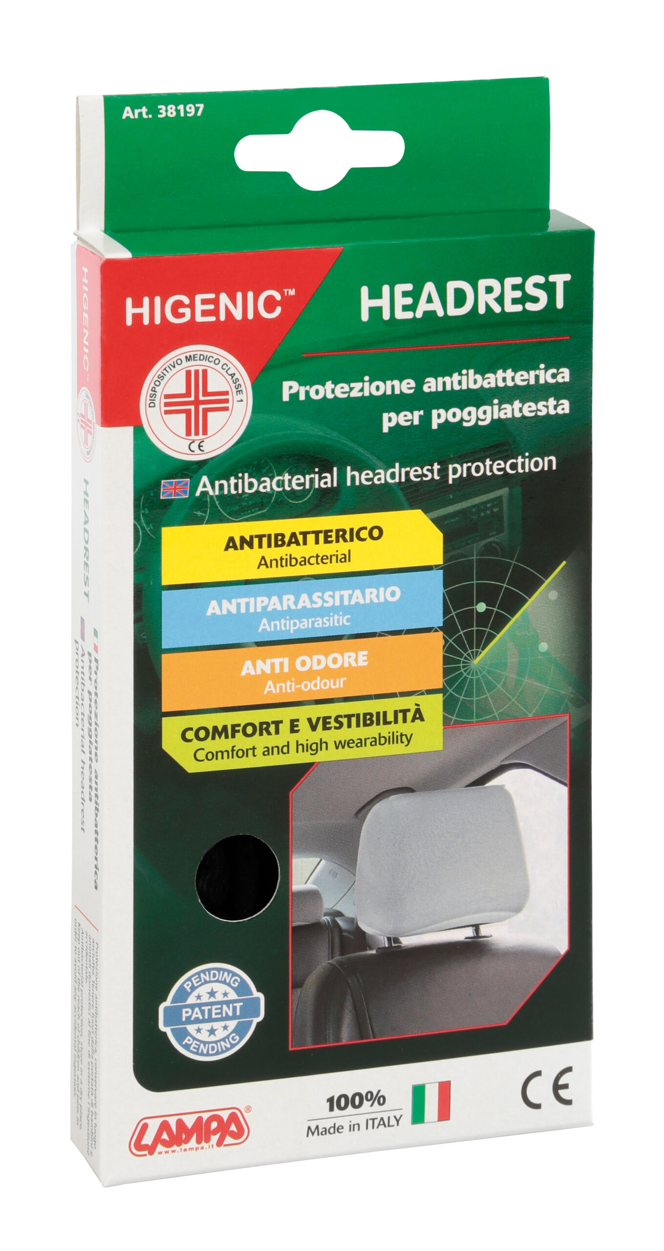 Higenic Headrest, protezione antibatterica per poggiatesta - immagine 4