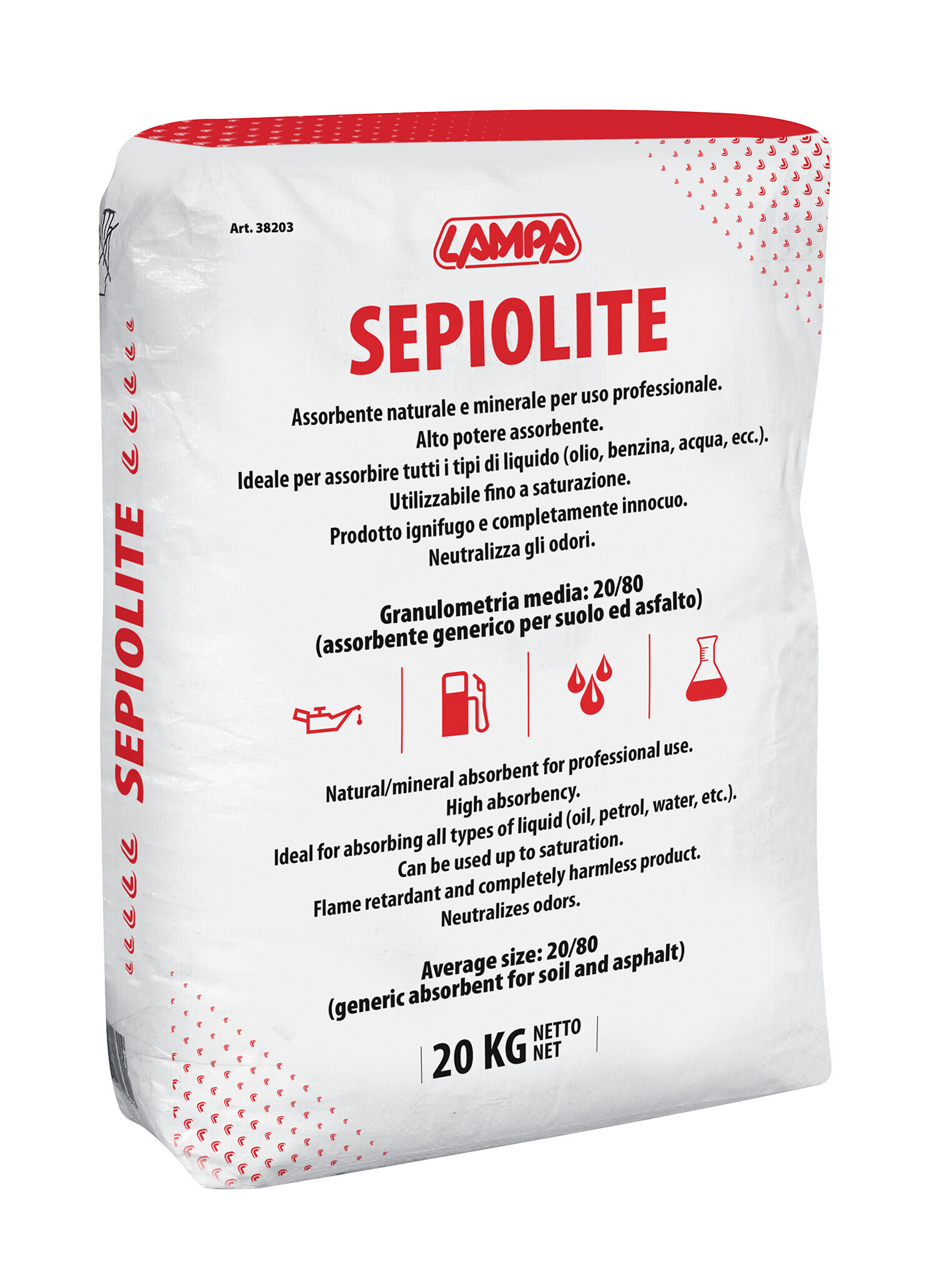 Sepiolite, assorbente generico per suolo ed asfalto, 20Kg 1 Sepiolite, assorbente generico per suolo ed asfalto, 20Kg