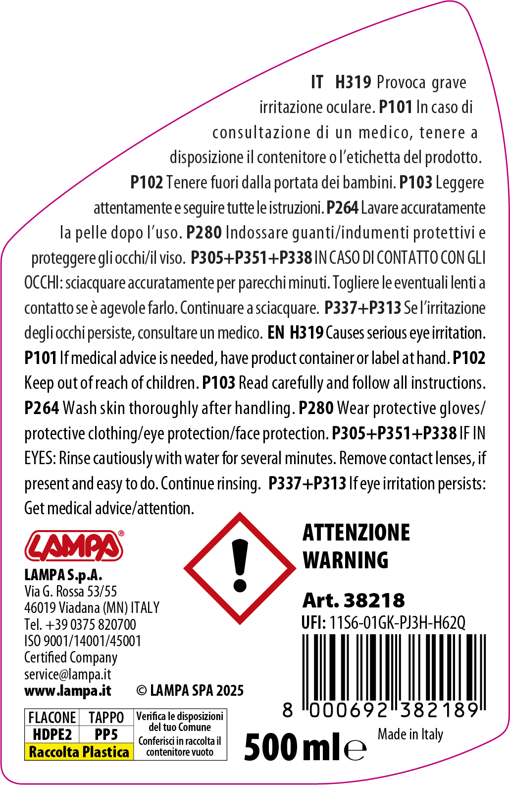 Additivo per trattamento anti-cristallizzante - 500 ml - immagine 2