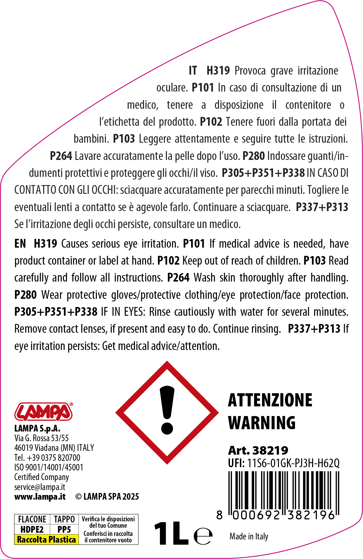 Additivo per trattamento anti-cristallizzante - 1000 ml - immagine 2