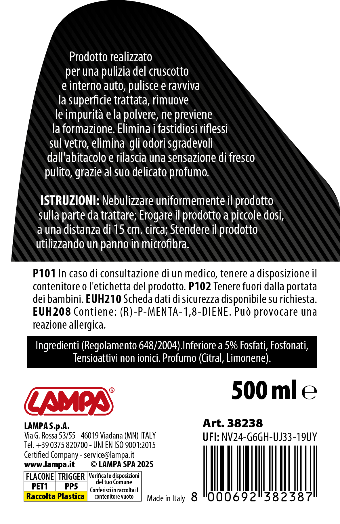 Gran Pree, pulisci cruscotti - 500 ml - Semi-opaco - immagine 2