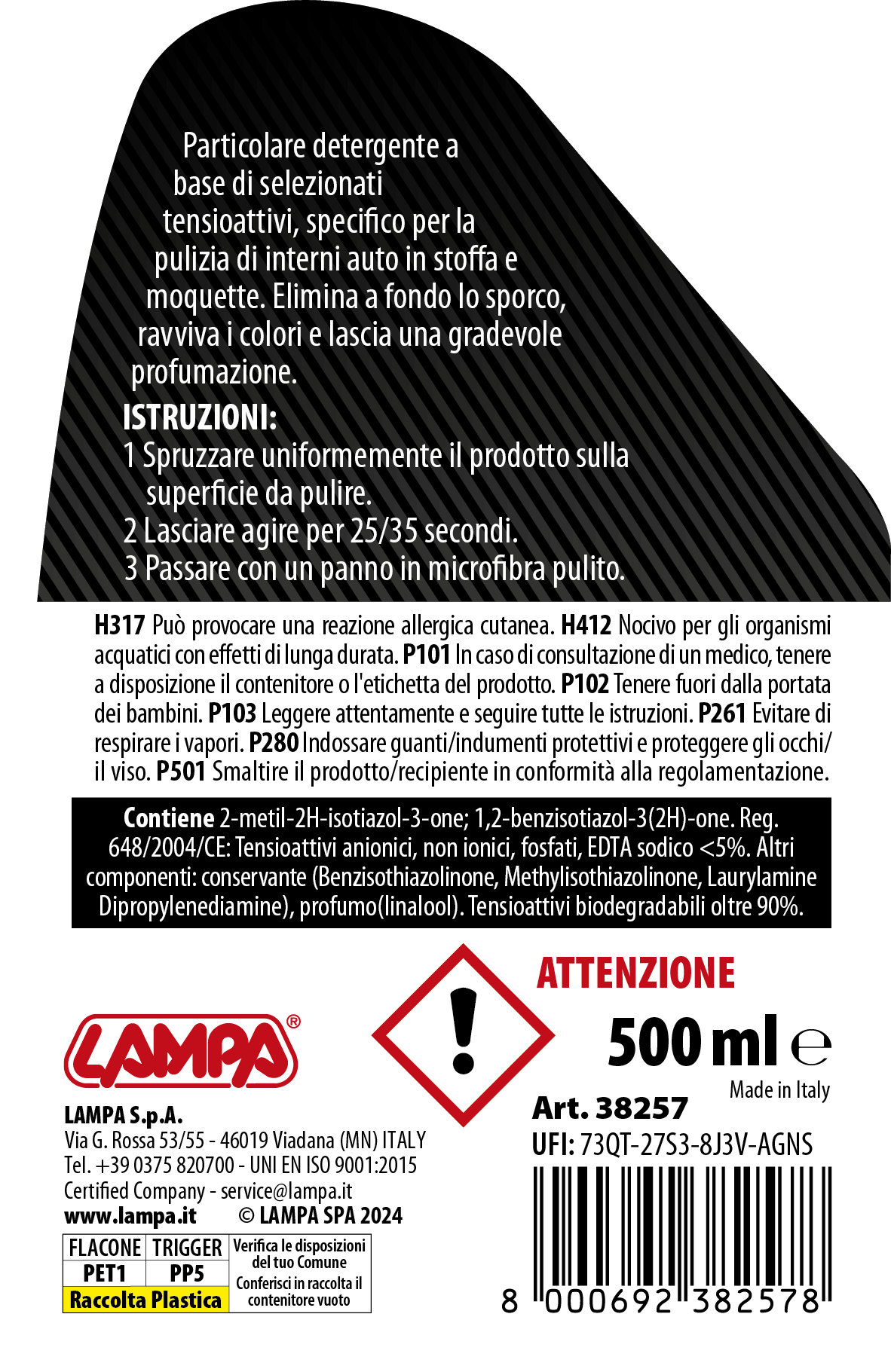 Gran Pree, pulitore interni - 500 ml - immagine 2