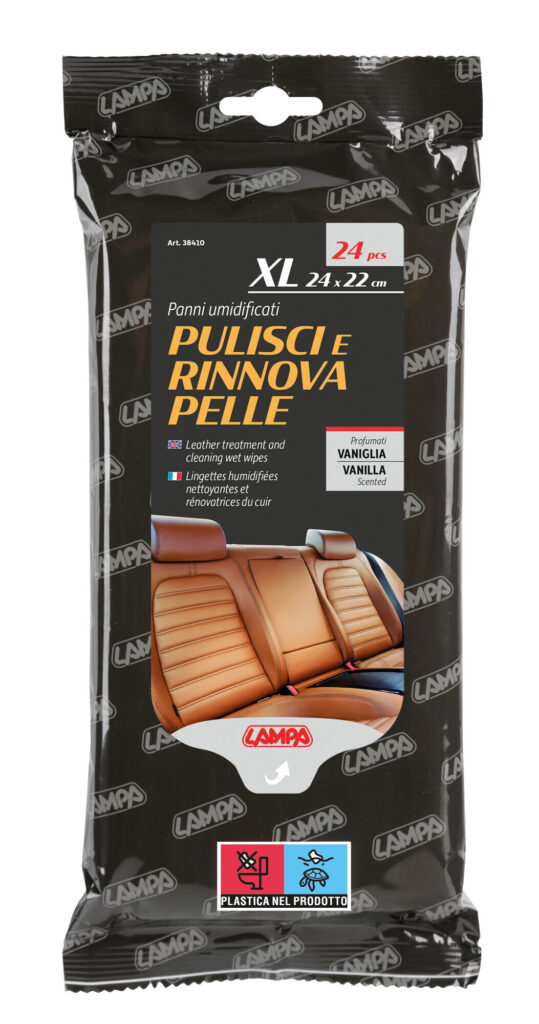 Panni umidificati pulisci e rinnova pelle - 24 pz - 24x22 cm