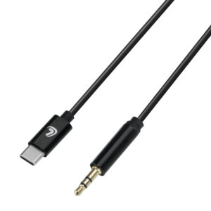 Linea Essentials, cavo Usb Type-C > Aux - 100 cm - Nero - Confezione da 5 pezzi