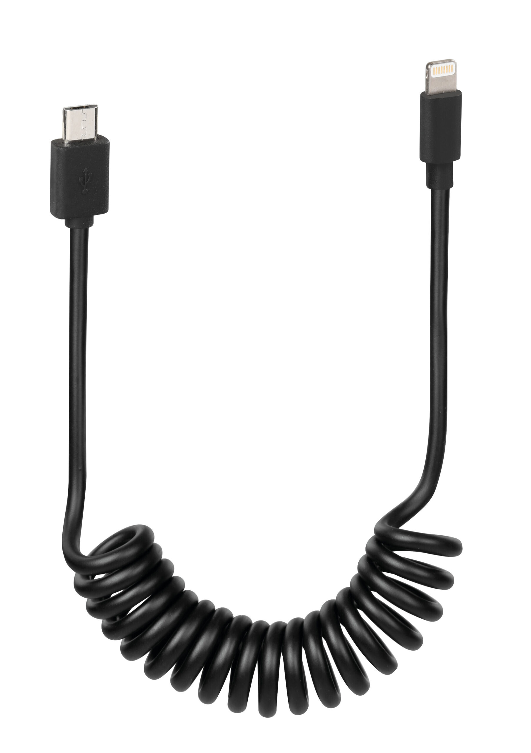 Cavo a spirale per Ebike, Micro Usb > Apple 8 Pin