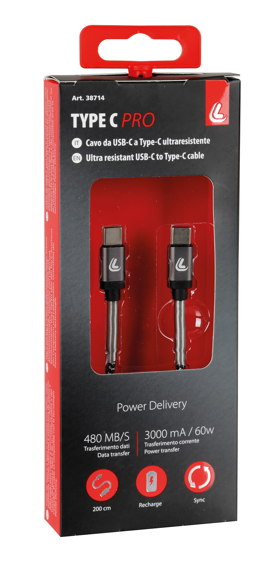 Cavo Usb Type-C > Type-C - 200 cm - immagine 3