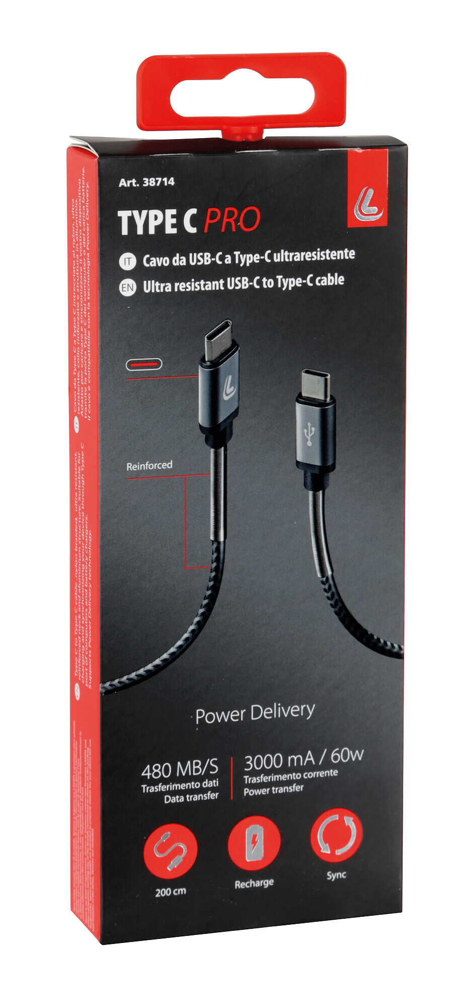 Cavo Usb Type-C > Type-C - 200 cm - immagine 4