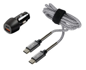 Kit 2 in 1 Type-C Pro - PD / QC 3.0 - 18W - 12/24V