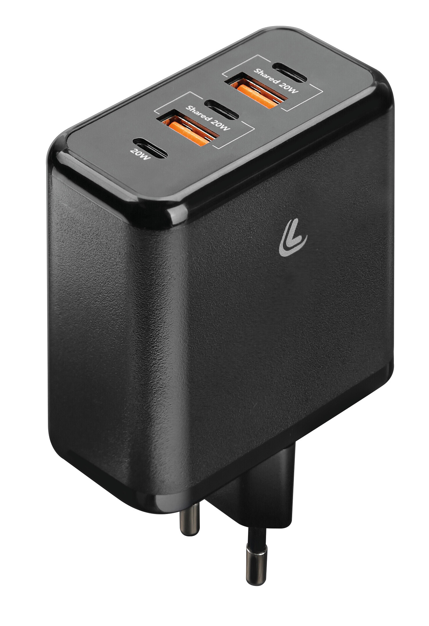 Multipower, caricabatteria da rete con 5 porte USB - PD / QC 3.0 - 60W - 100/230V - immagine 2