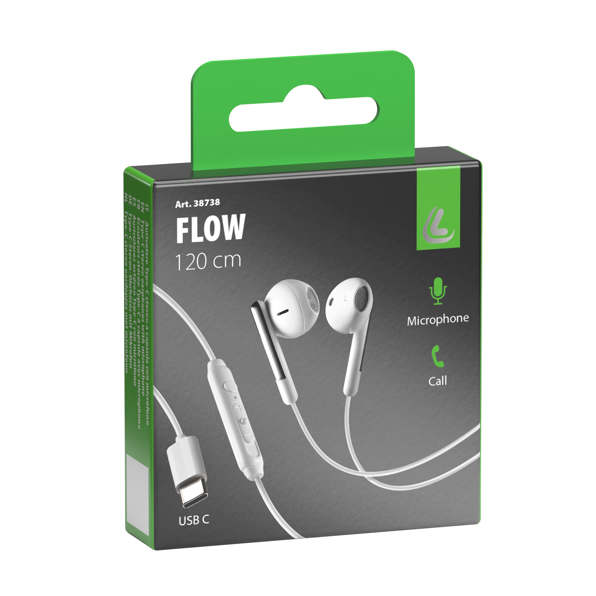 Auricolare Type-C stereo a capsula con microfono - immagine 2