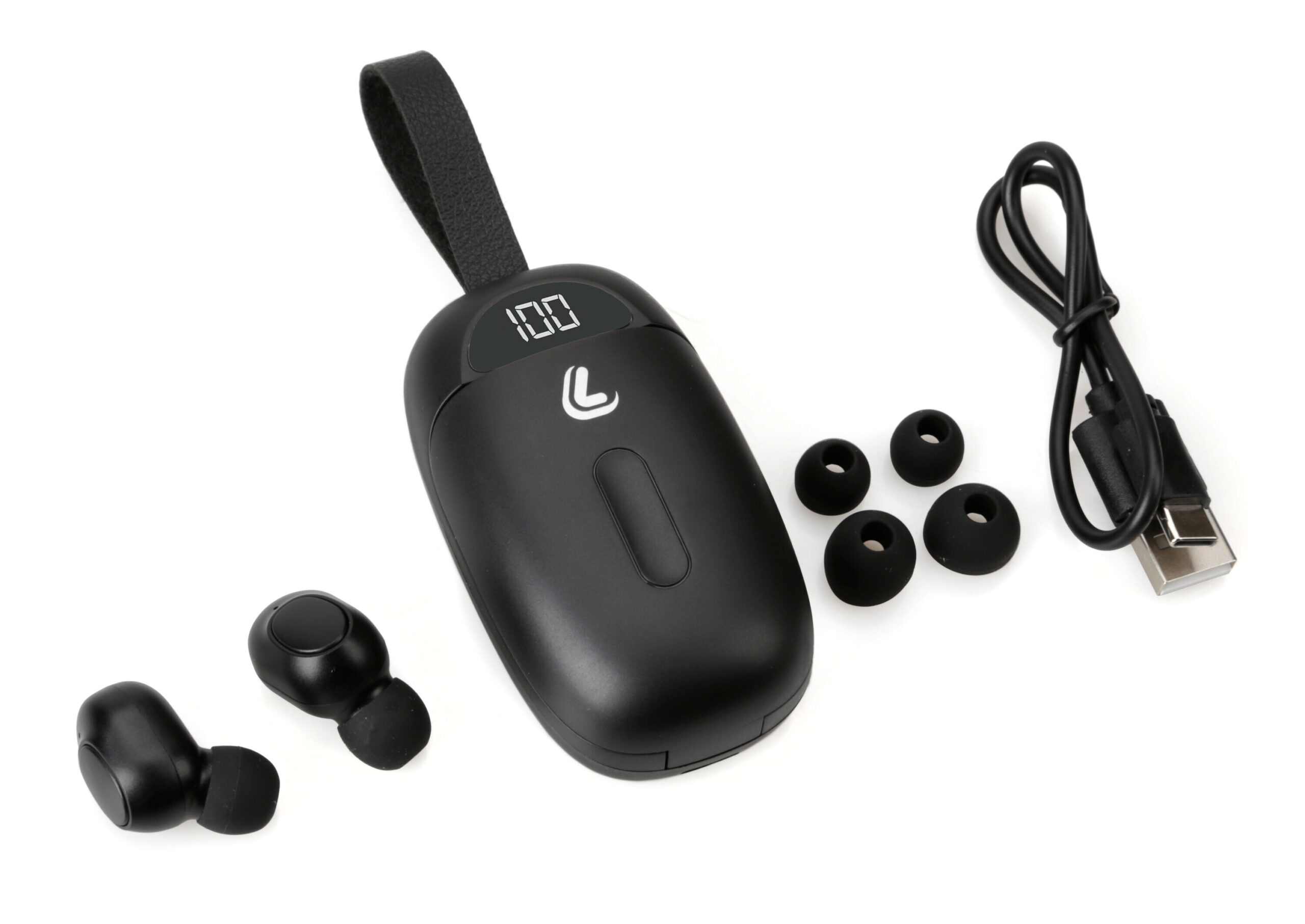 Ekko 5.0, auricolari Bluetooth stereo senza fili con custodia di ricarica - immagine 2