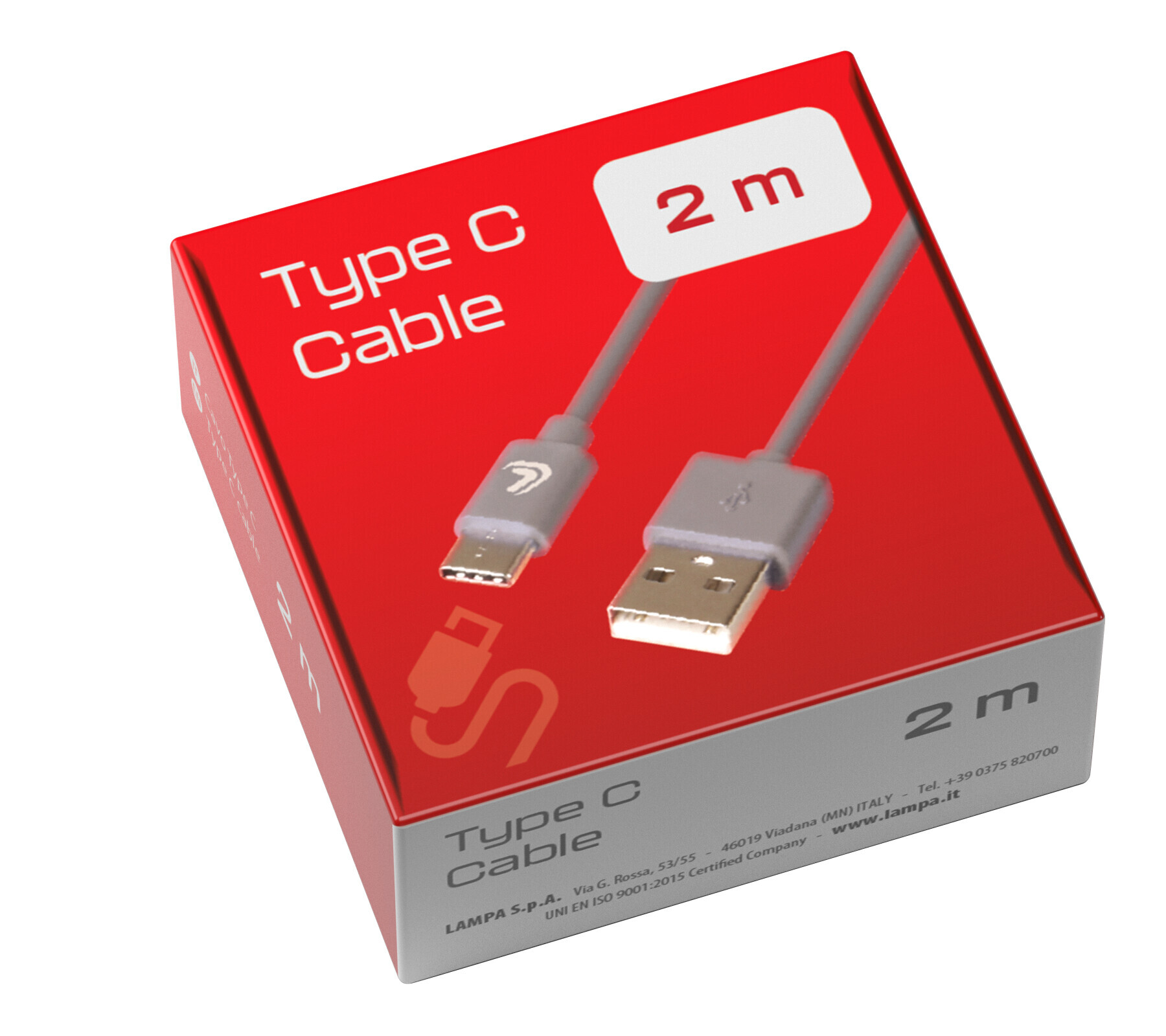 Linea Essentials, Cavo Usb > Usb Type-C - 200 cm - Grigio - Confezione da 5 pezzi 2 Linea Essentials, Cavo Usb > Usb Type-C - 200 cm - Grigio - Confezione da 5 pezzi - immagine 2