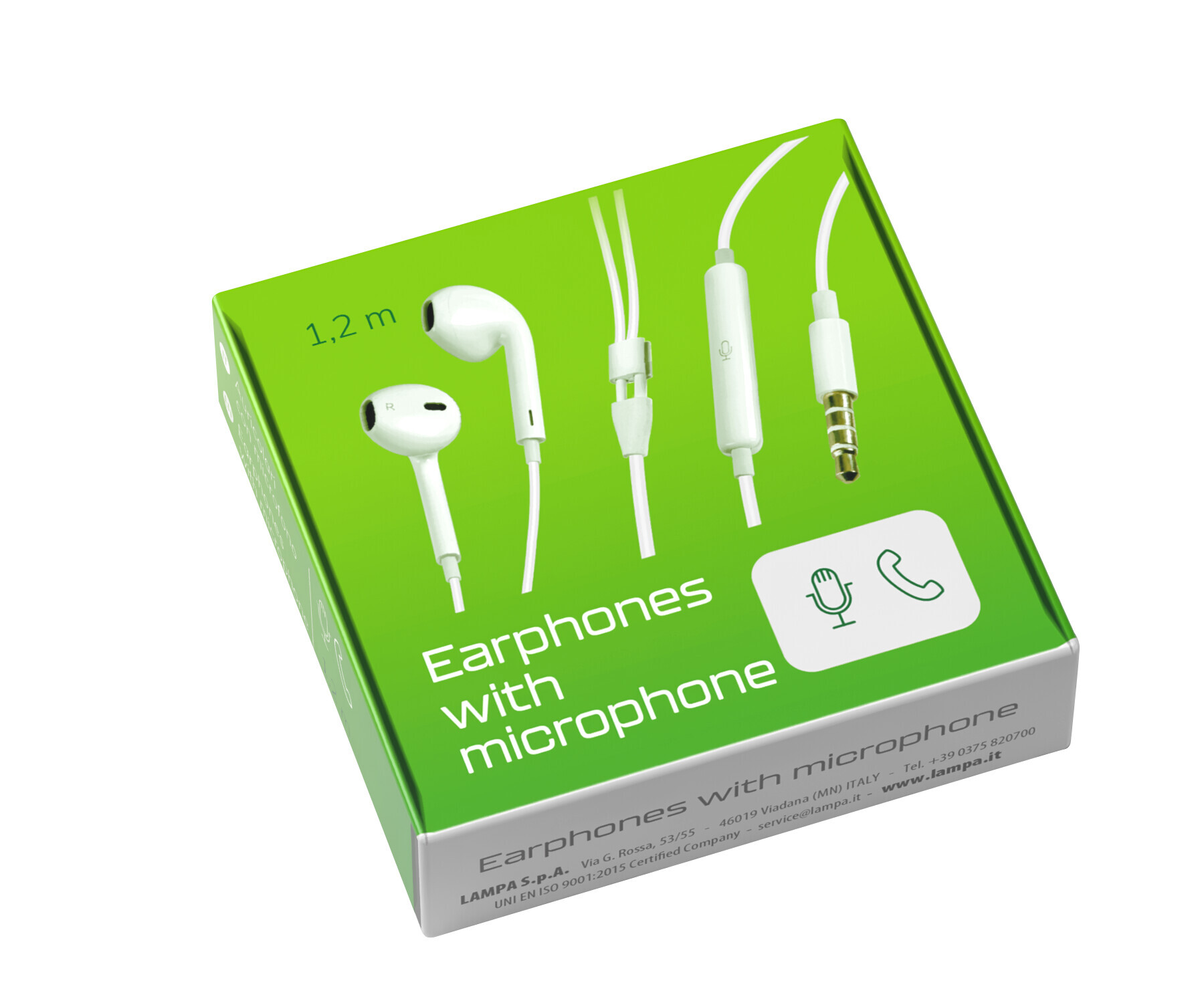 Linea Essentials, Auricolare stereo a capsula con microfono - 120 cm - Bianco - Confezione da 5 pezzi 2 Linea Essentials, Auricolare stereo a capsula con microfono - 120 cm - Bianco - Confezione da 5 pezzi - immagine 2