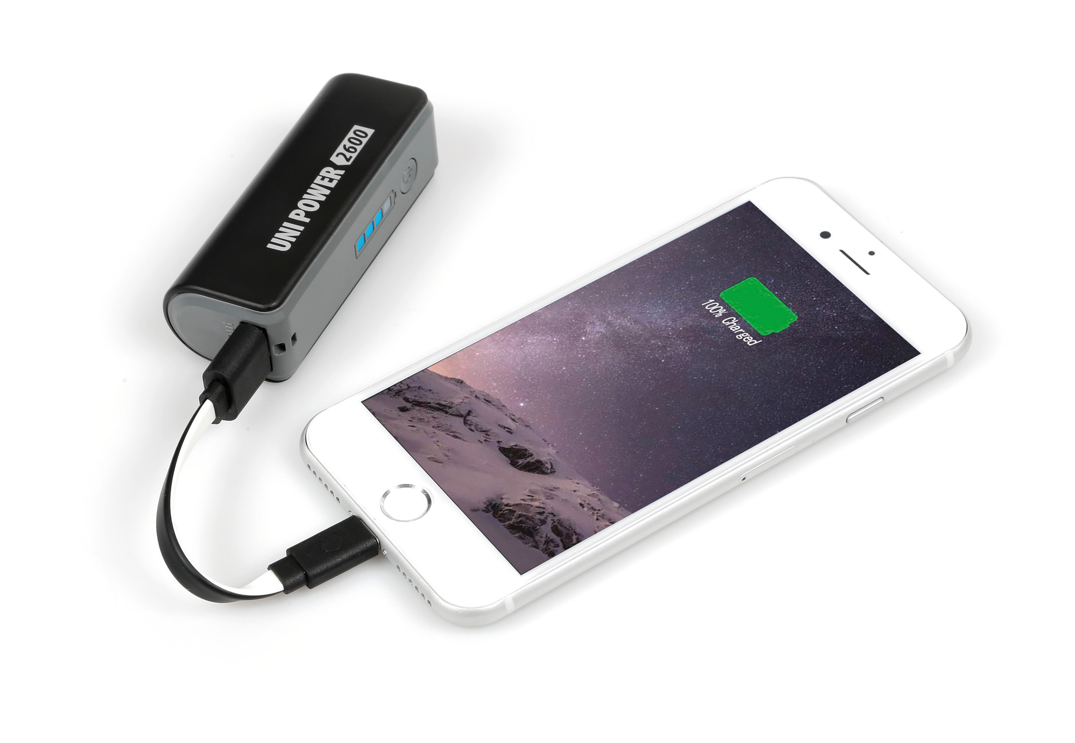 Uni-Power 2600 power-pack con cavo universal Apple / Micro Usb - immagine 10