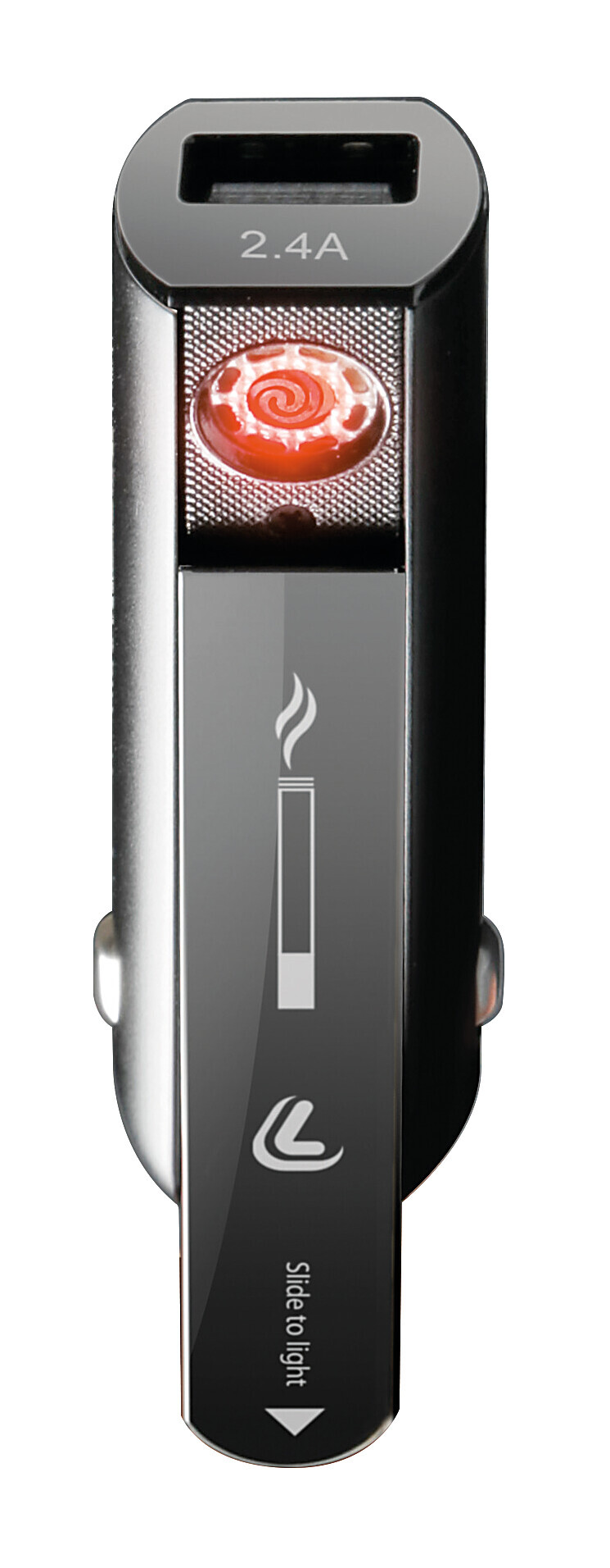 Plasma Usb, caricabatteria 1 porta Usb con accendino elettrico integrato - Fast Charge - 2100 mA - 12/24V - immagine 3