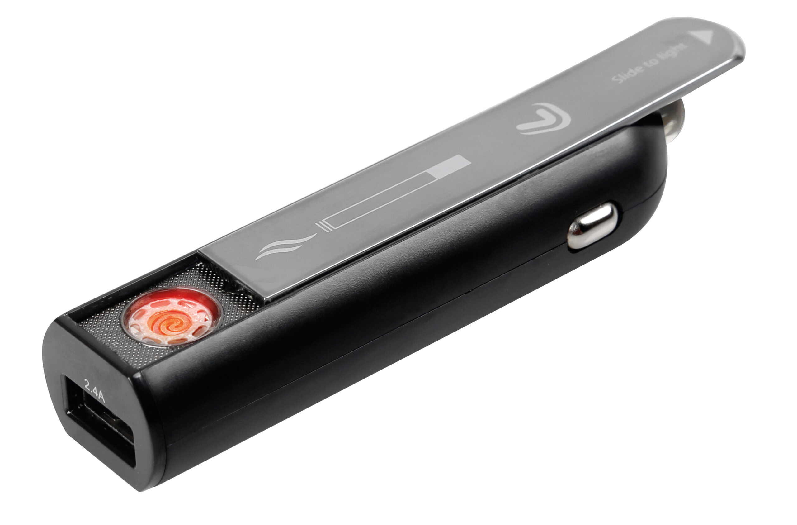 Plasma Usb, caricabatteria 1 porta Usb con accendino elettrico integrato - Fast Charge - 2100 mA - 12/24V - immagine 4