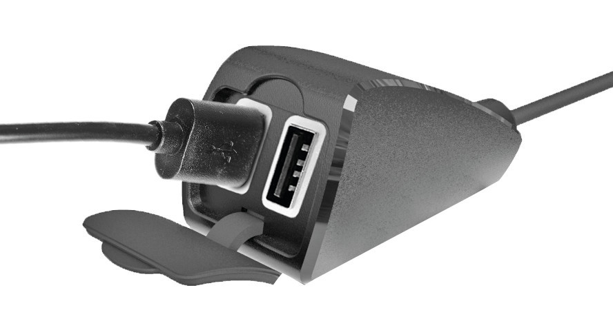 Usb-Fix Trek, doppio caricatore usb resistente all’acqua, fissaggio a manubrio - Ultra Fast Charge - 5400 mA - 12/24V - immagine 4