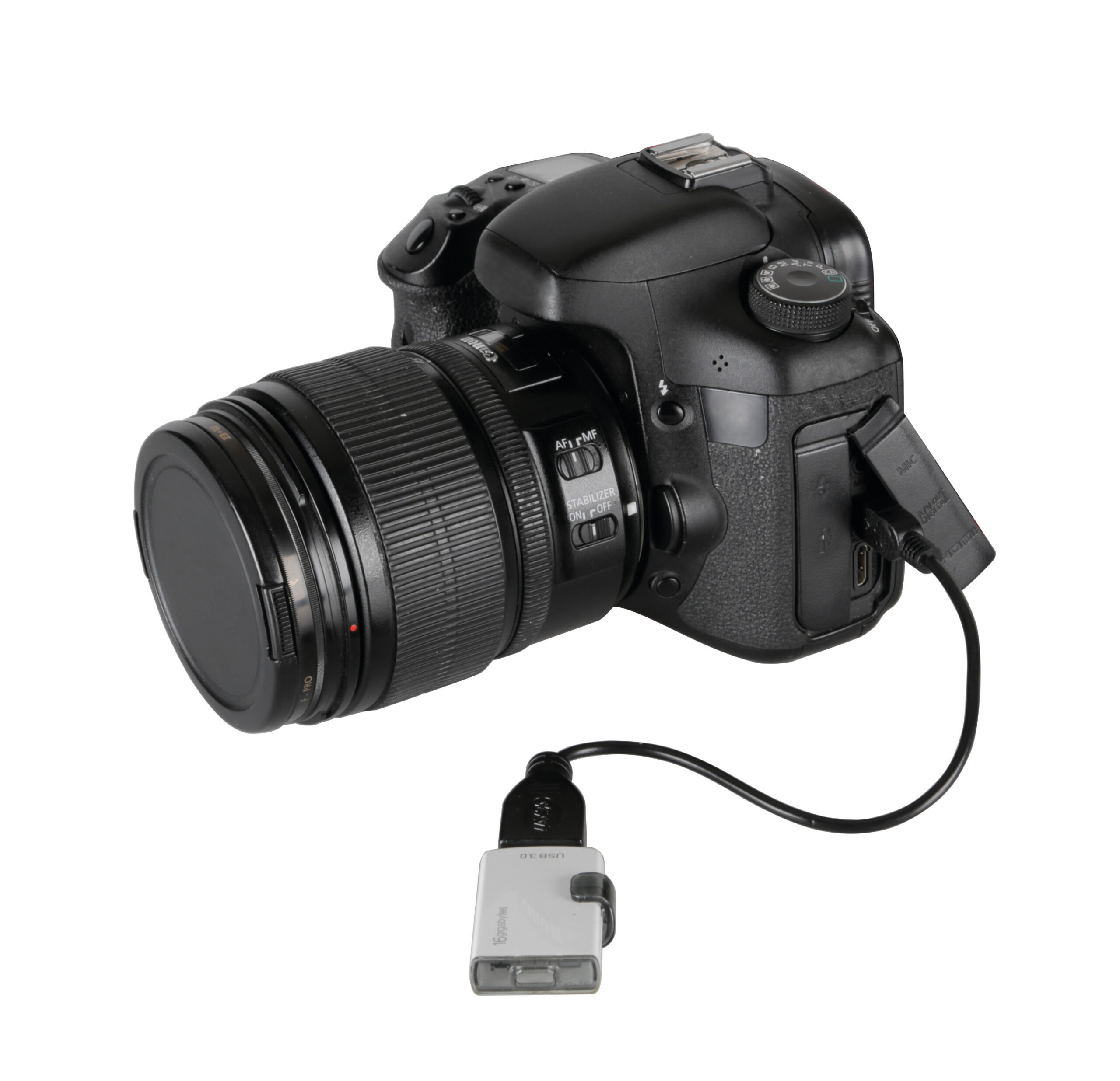 Cavo OTG Usb > Mini Usb - 20 cm - Nero - immagine 4