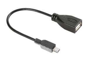 Cavo OTG Usb > Mini Usb - 20 cm - Nero