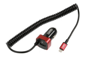 Caricabatteria Universal (Apple 8 pin / Micro Usb) con 1 porta Usb - Fast Charge - 2500 mA - 12/24V