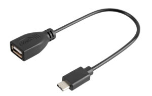Cavo OTG Usb > Usb Type-C - 20 cm - Nero