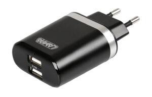 Caricabatteria da rete con 2 porte Usb - Fast Charge - 3100 mA - 100/230V