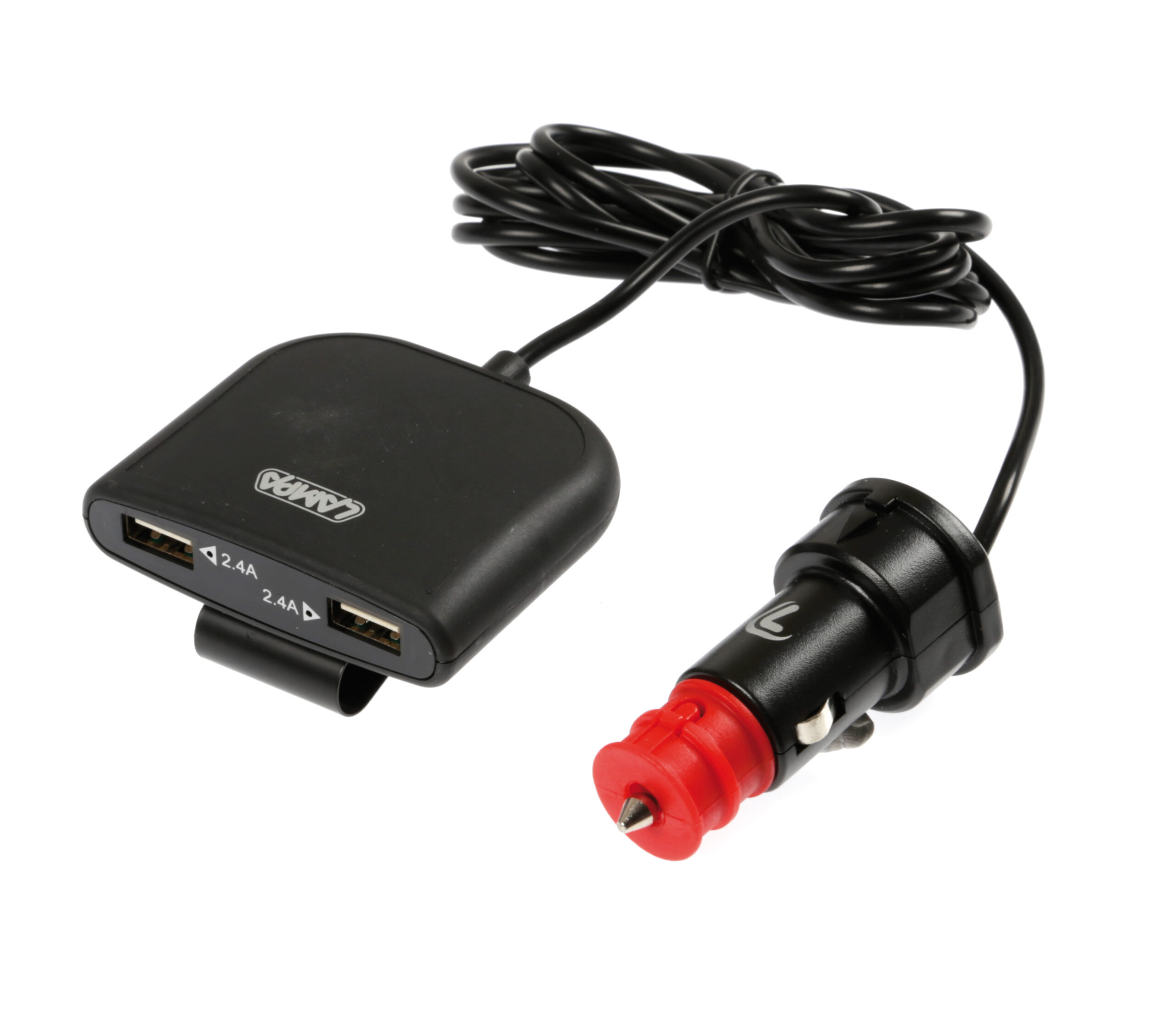 Caricabatteria 4 porte Usb con prolunga - Fast Charge - 7800 mA - 12/24V