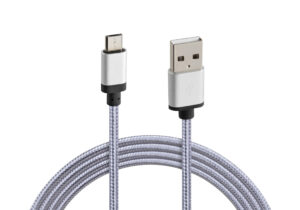 Cavo rinforzato Usb > Micro Usb - 100 cm - Grigio