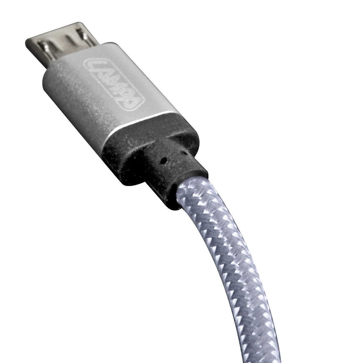 Cavo rinforzato Usb > Micro Usb - 100 cm - Grigio - immagine 2