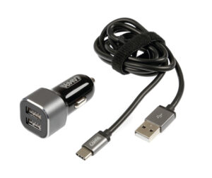 Kit 2 in 1 Usb Type-C - Fast Charge - 12/24V