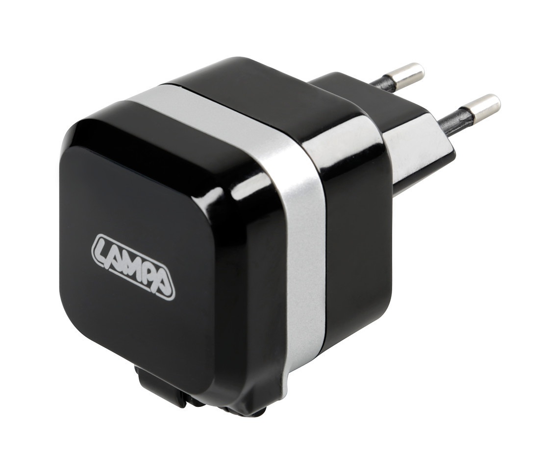 Caricabatteria da rete Micro Usb con 1 porta Usb - Fast Charge - 2400 mA - 100/230V
