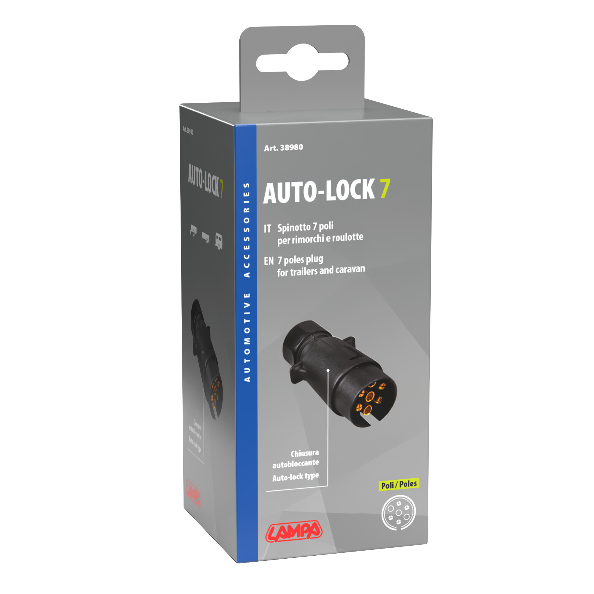 Spinotto 7 poli, chiusura autobloccante - immagine 3