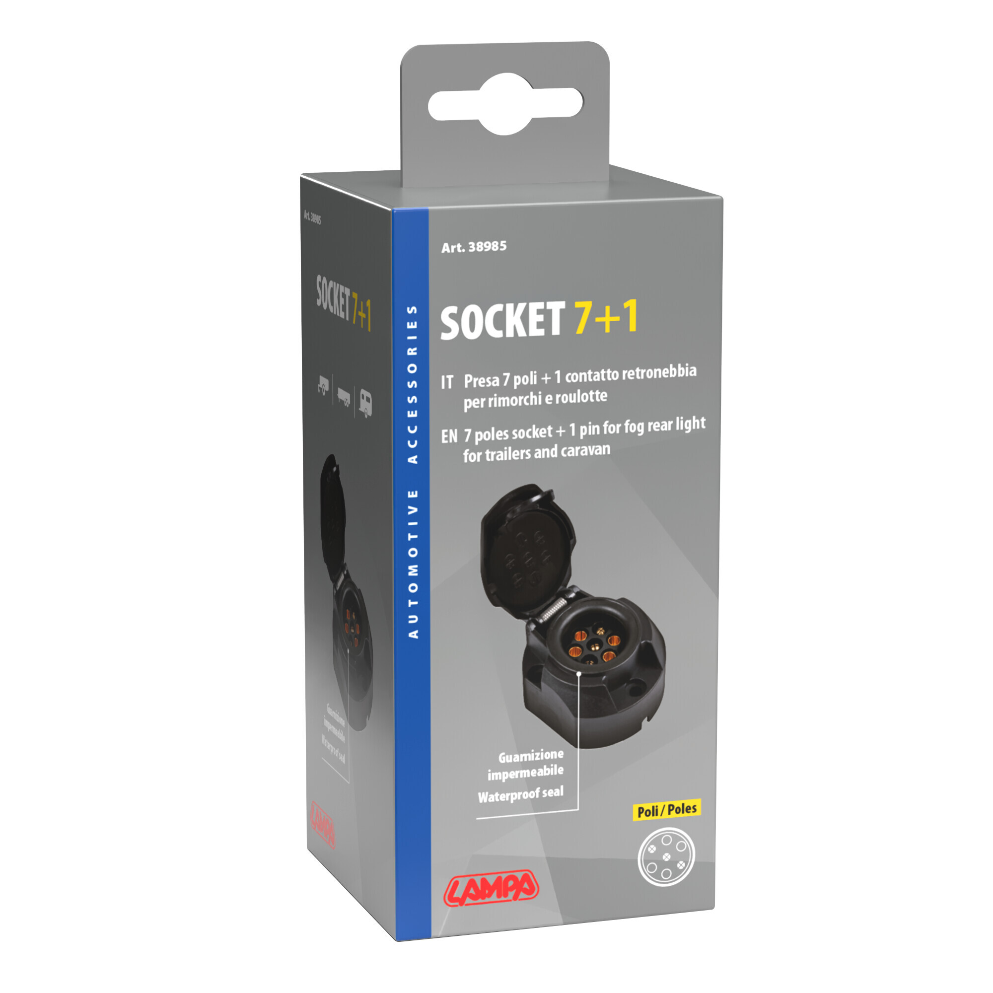 Presa 7 poli + 1 contatto retronebbia - immagine 4