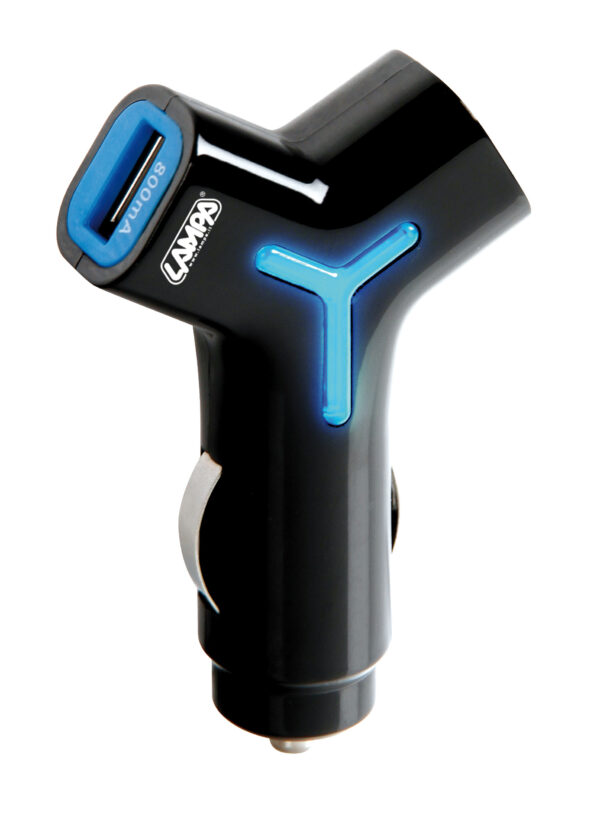 Caricabatteria 2 porte Usb con circuiti separati - 800/2100 mA - 12/24V