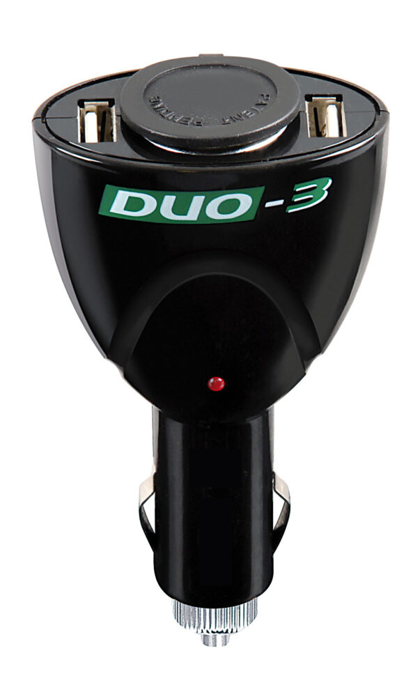 Duo-3, presa corrente con USB, 12/24V