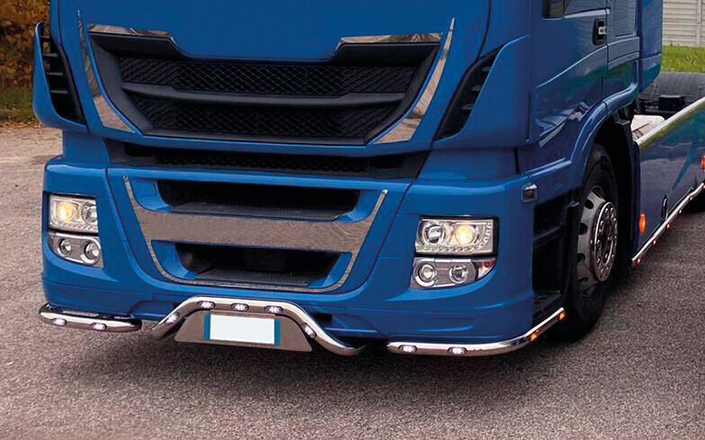 Barra paraurti con portatarga, kit 3 pz, 13 fori - compatibile per Iveco Stralis XP (09/16>12/19) - immagine 2